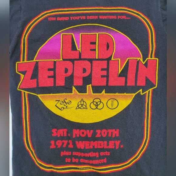 Led Zeppelin Wembley 1971 T-Shirt - Picture 6 of 10